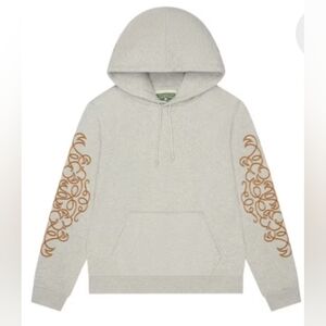 Denim Tears Western Print Hoodie Gray Mens Size XL Nwt